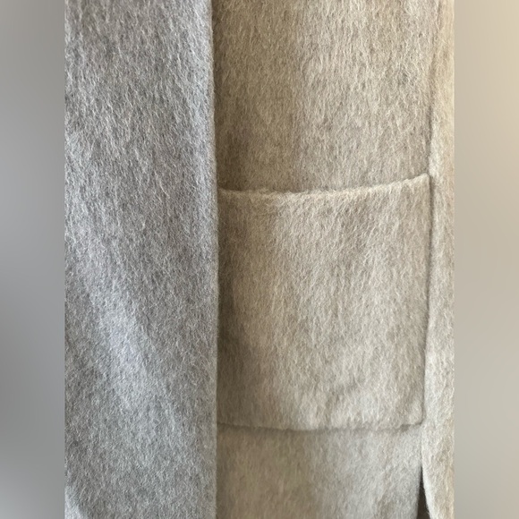 Anna Seravalli Grey/Tan Two-Tone Coat Vest - Picture 8 of 9